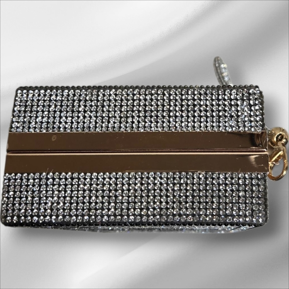 Ace of Spades Silver and Black Clutch - Picture 2 of 8